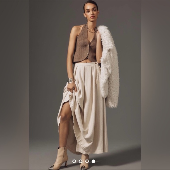 Anthropologie Halter Cable Sweater Vest - Picture 4 of 8